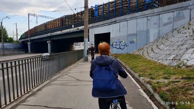 Велопрогулки 06.06.2020 Янино -1 - Малоохтинская набережная смотреть онлайн