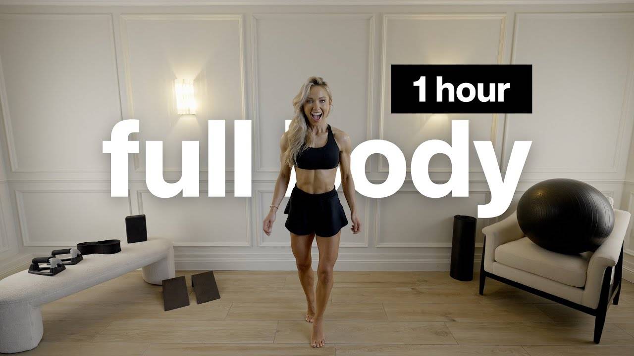 Caroline Girvan - 1 hour bodyweight full body workout | Calisthenic clusters смотреть онлайн