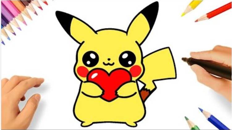 КАК НАРИСОВАТЬ ПИКАЧУ КАВАИ С СЕРДЦЕМ ЛЕГКО смотреть онлайн