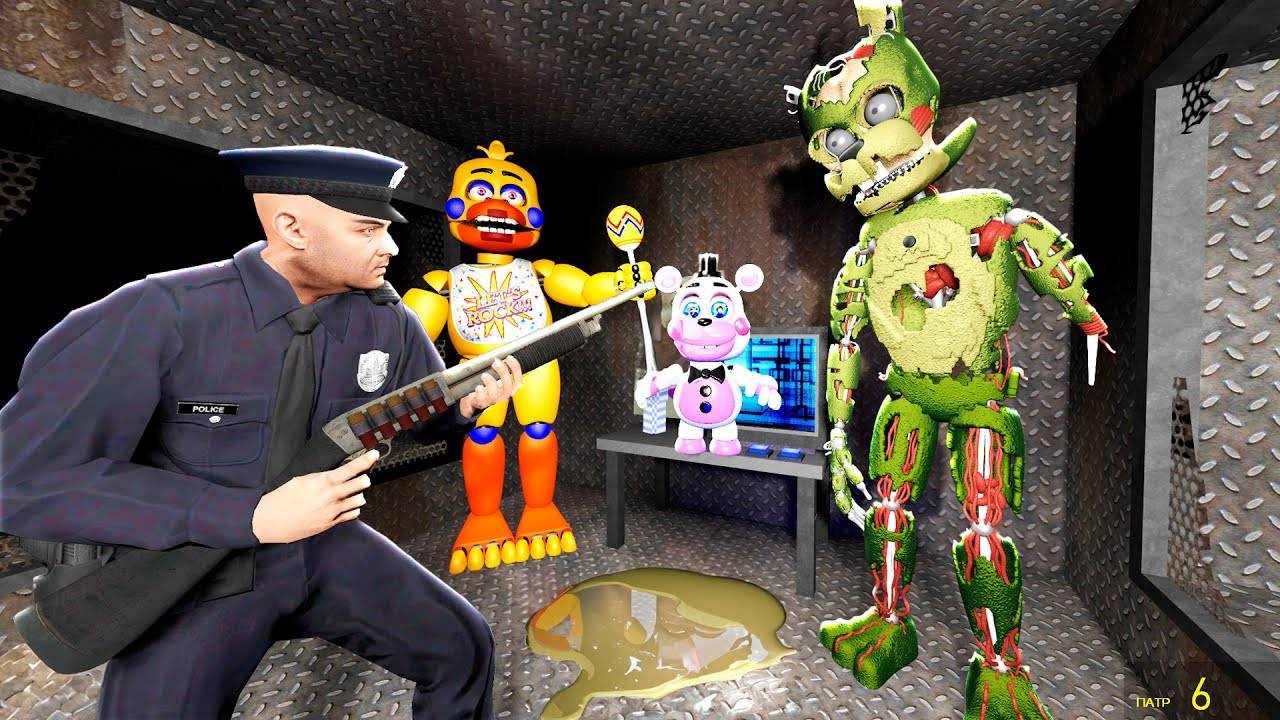 [Dimas.tv] АНИМАТРОНИКИ ПУГАЮТ ОХРАННИКА В ПИЦЦЕРИИ FNAF 6 #1 ► Garry's Mod смотреть онлайн