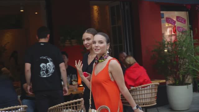 Moscow July 2023. Beautiful Stylish People And Smart Cars On The Streets Of Moscow.