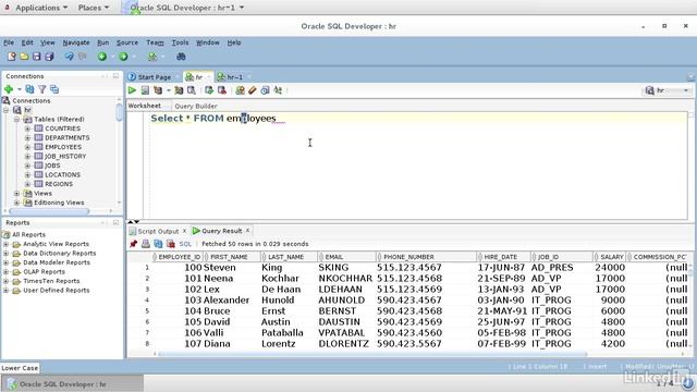 3.8_Case sensitivity of SQL commands - 3. Using Oracle SQL Developer смотреть онлайн