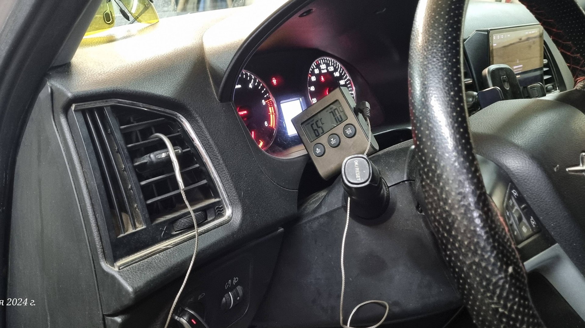 УАЗ Патриот, как зависит температура печки от термостата. смотреть онлайн