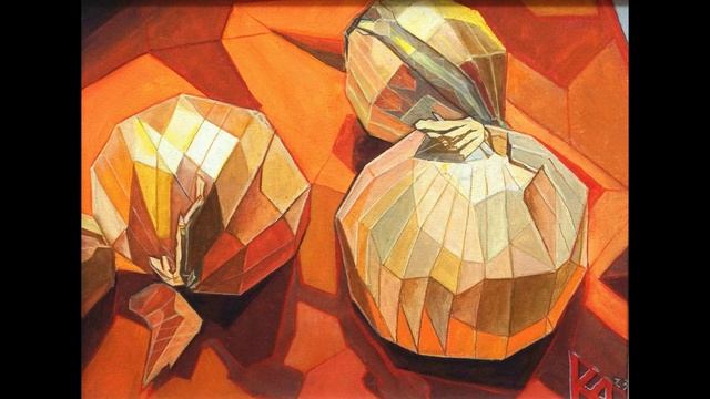 презентация картины Катя Дерун "Лук" .Аукцион Октябрины 23 смотреть онлайн