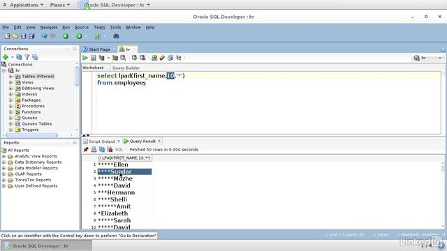 5.7_Using RPAD and LPAD - 5. String, Number, and Date Functions смотреть онлайн