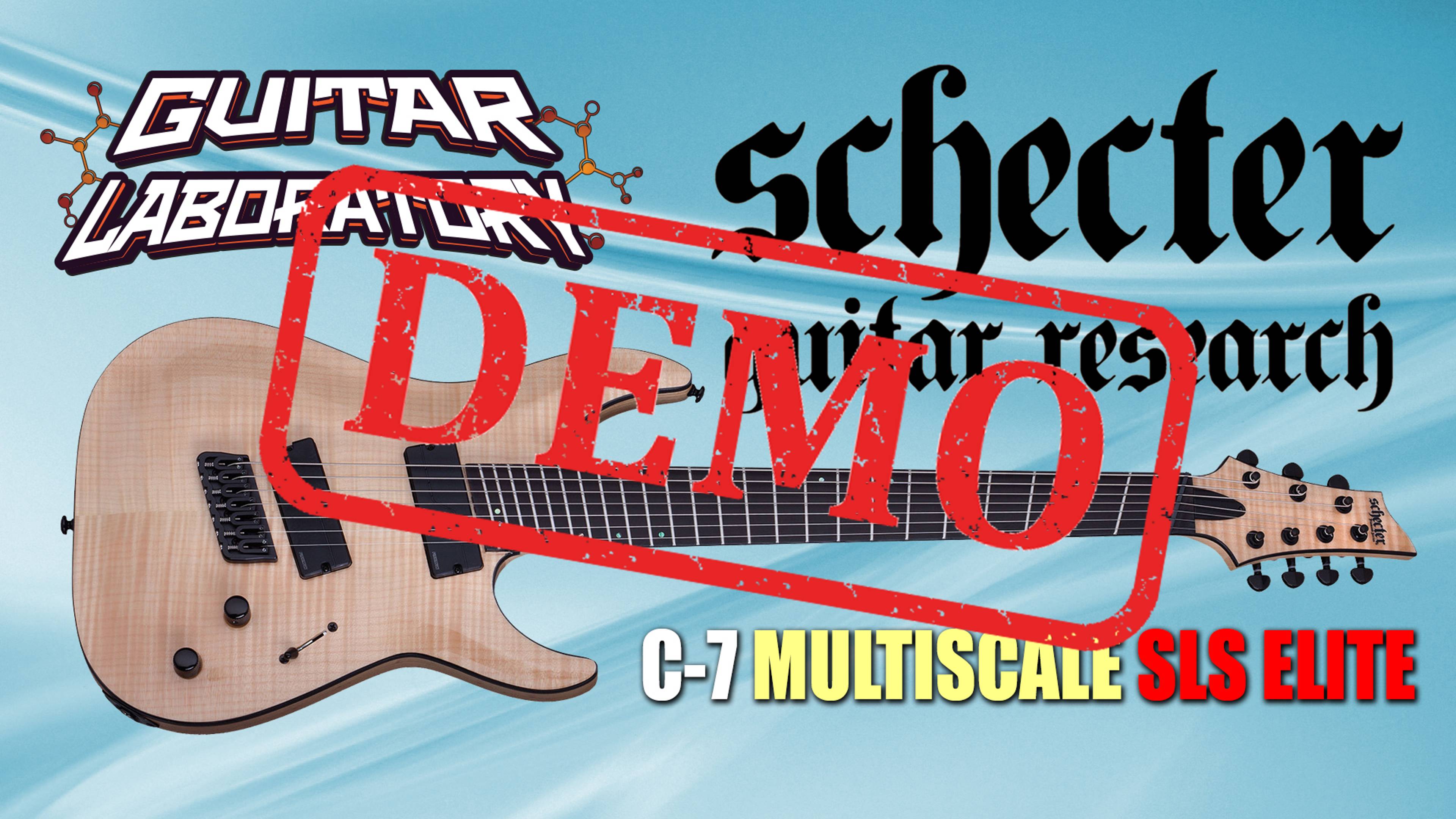 Электрогитара SCHECTER C-7 MULTISCALE SLS ELITE GNAT - демонстрация звучания смотреть онлайн
