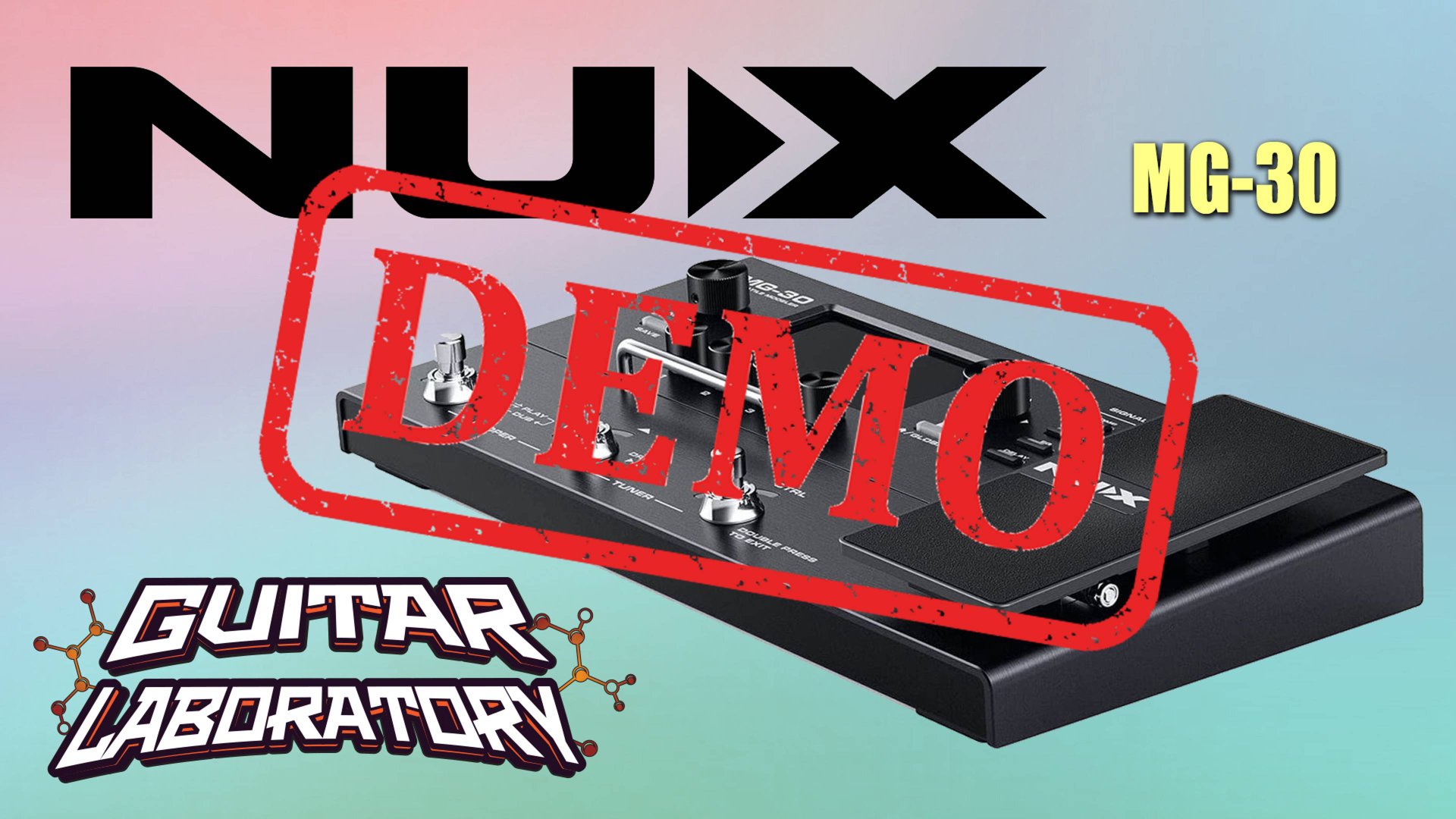 Гитарный процессор NUX MG-30 - демонстрация звучания смотреть онлайн