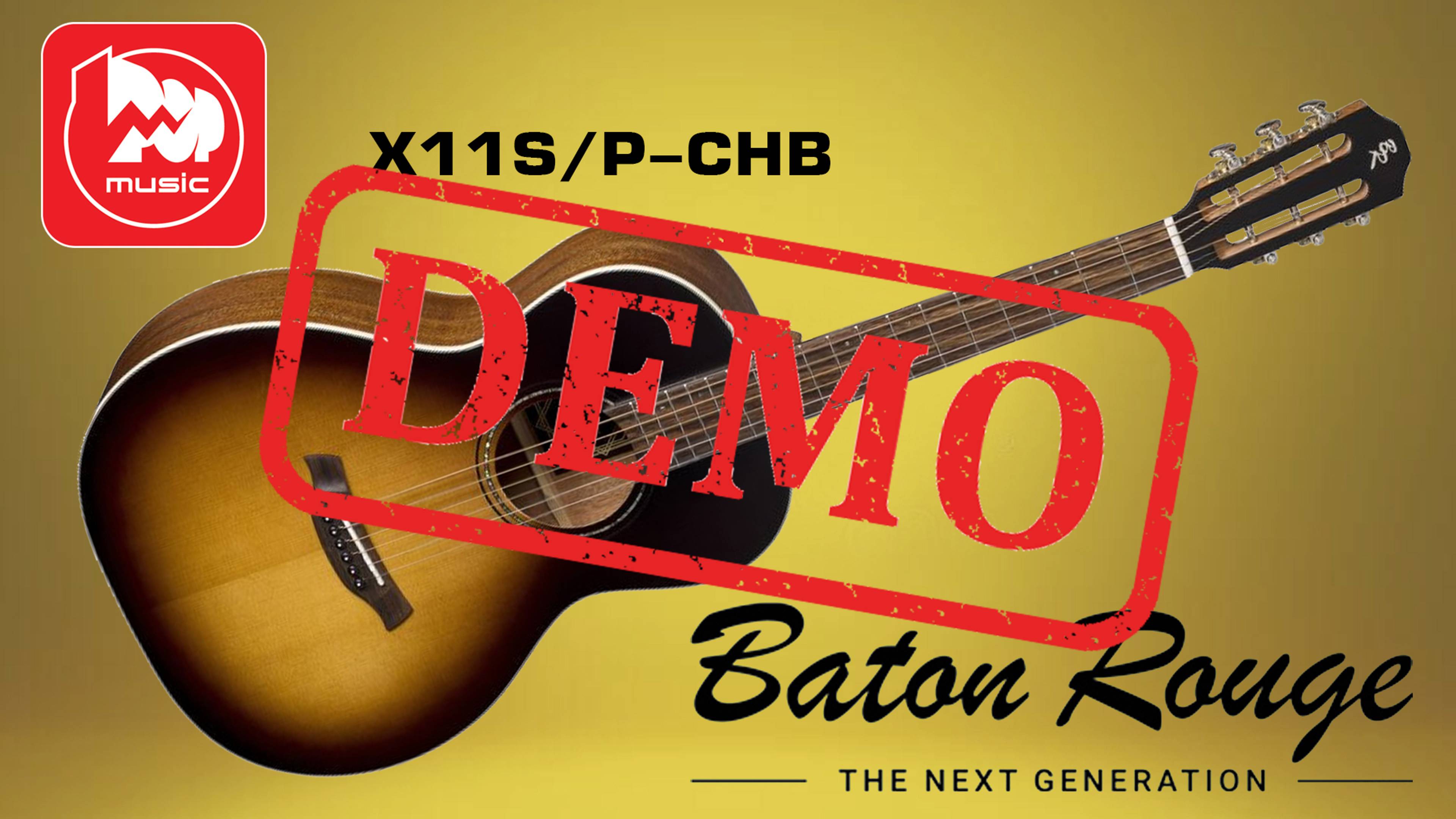 Акустическая гитара BATON ROUGE X11S/P-CHB - демонстрация звучания смотреть онлайн