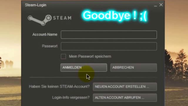 Steam Account deactivated! Goodbye! смотреть онлайн