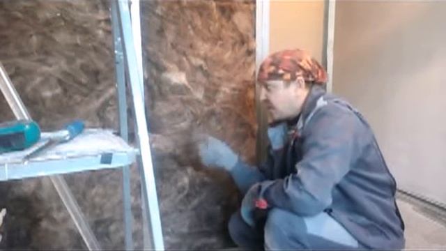 Как закрепить утеплитель в стене или перегородке смотреть онлайн