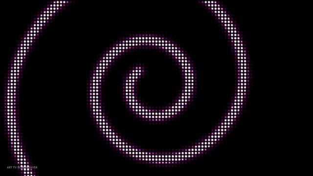 Spiral Pink And Black Flash Lighting LED No Sound Art TV Screensaver Background Background