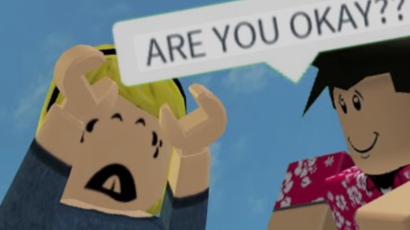 CRYING TO PEOPLE in ROBLOX смотреть онлайн