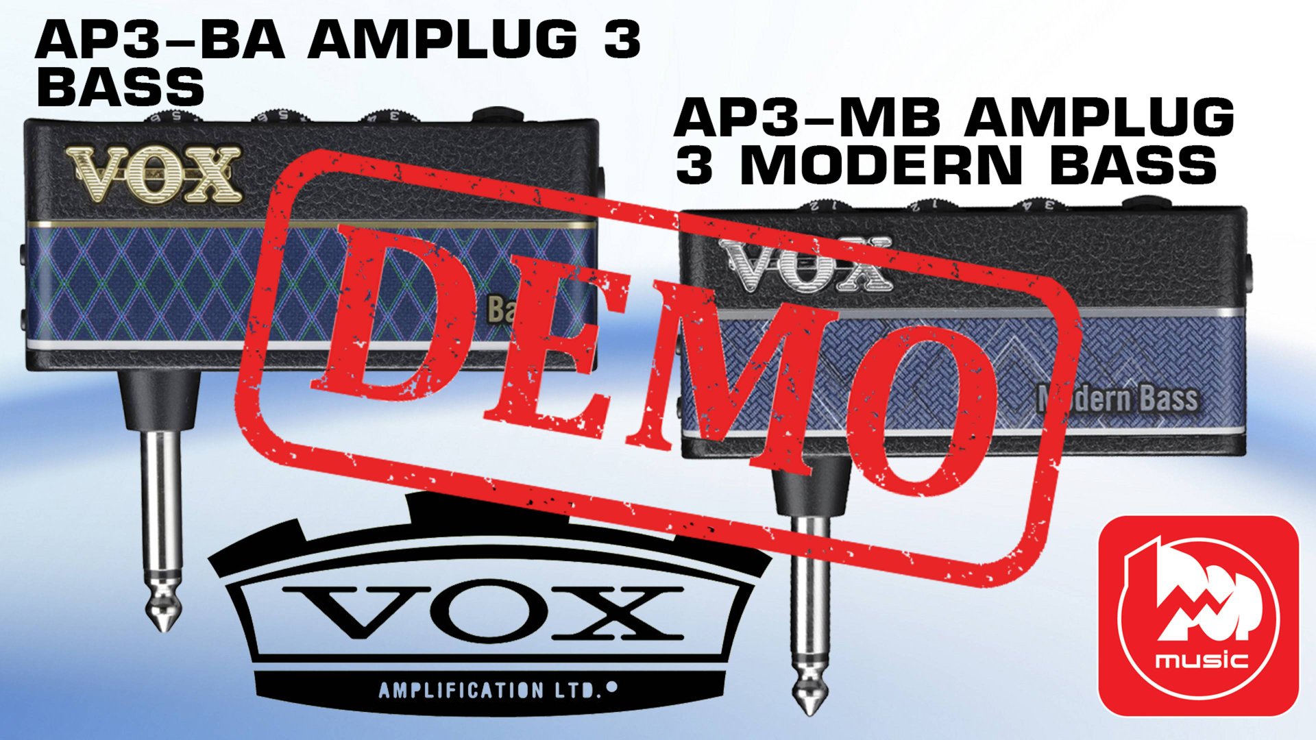 Усилители для наушников VOX AP3-BA AMPLUG 3 BASS и AMPLUG 3 MODERN BASS - демонстрация звучания смотреть онлайн