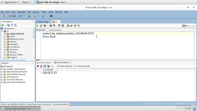 5.14_Using SYSDATE - 5. String, Number, and Date Functions смотреть онлайн