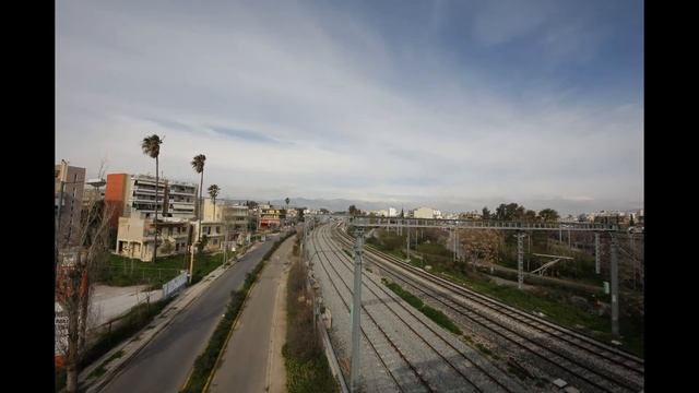 Ways and railways in Athens - Time lapse 31/1/14 смотреть онлайн