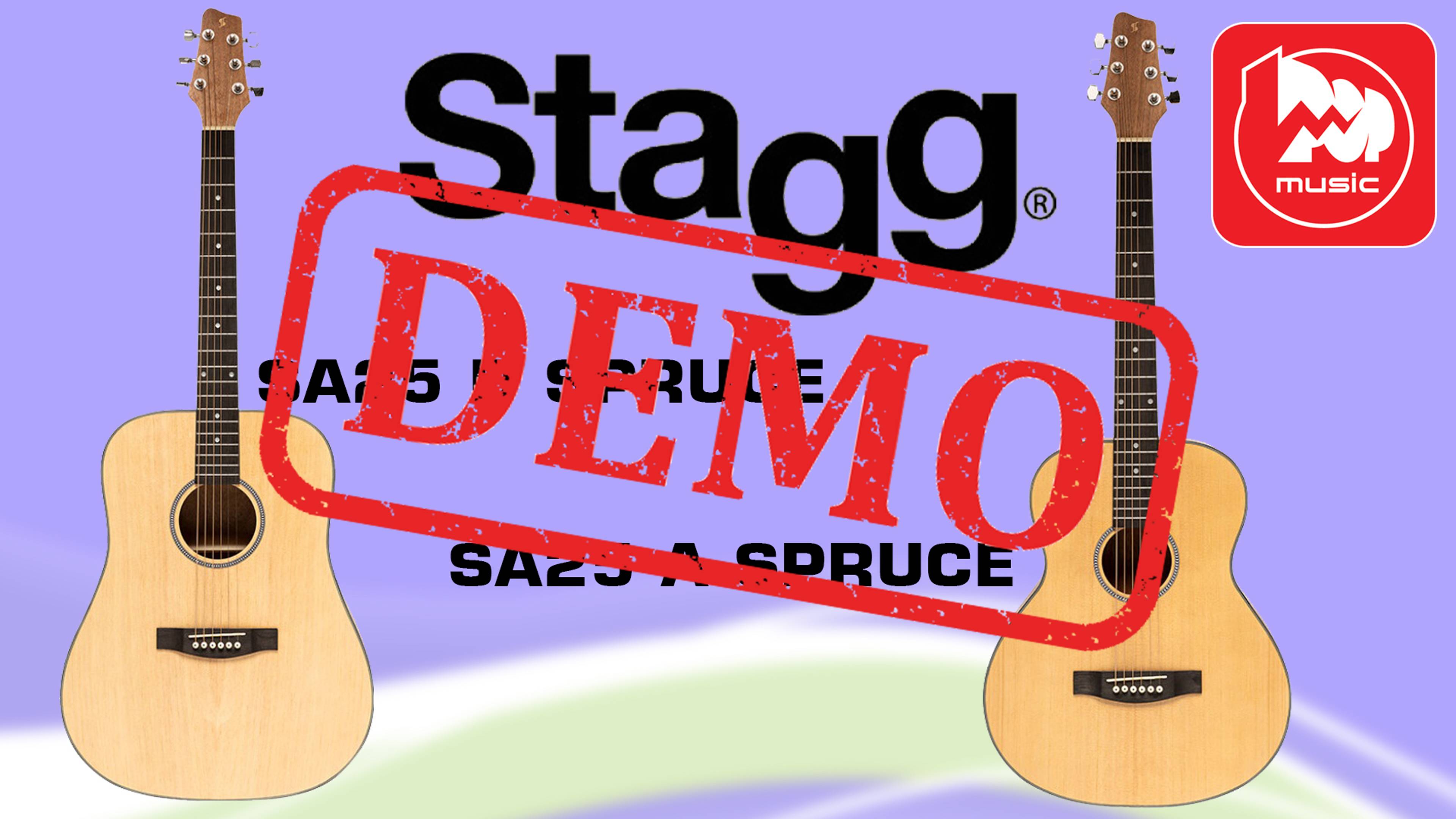 Акустическая гитары STAGG SA25 A SPRUCE и SA25 D SPRUCE - демонстрация звучания смотреть онлайн