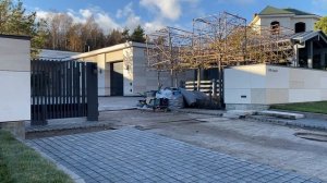 Откатные ворота в решетчатом исполнении