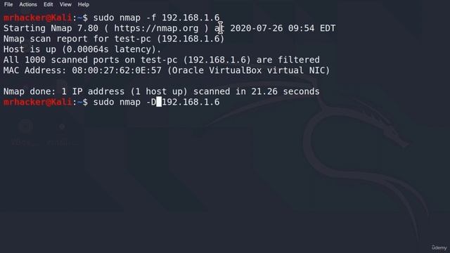 7 Using Decoys and Packet Fragmentation in Network Scanning - Advanced Techniques with Nmap смотреть онлайн