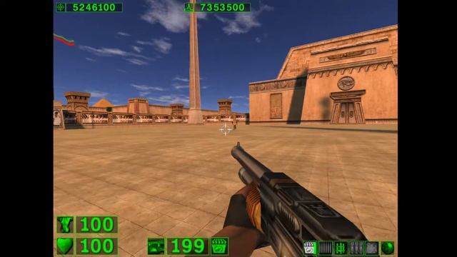 Serious Sam The First Encounter - Alley Of The Sphinx - Approaching Thebes [SERIOUS; ALL SECRETS] смотреть онлайн