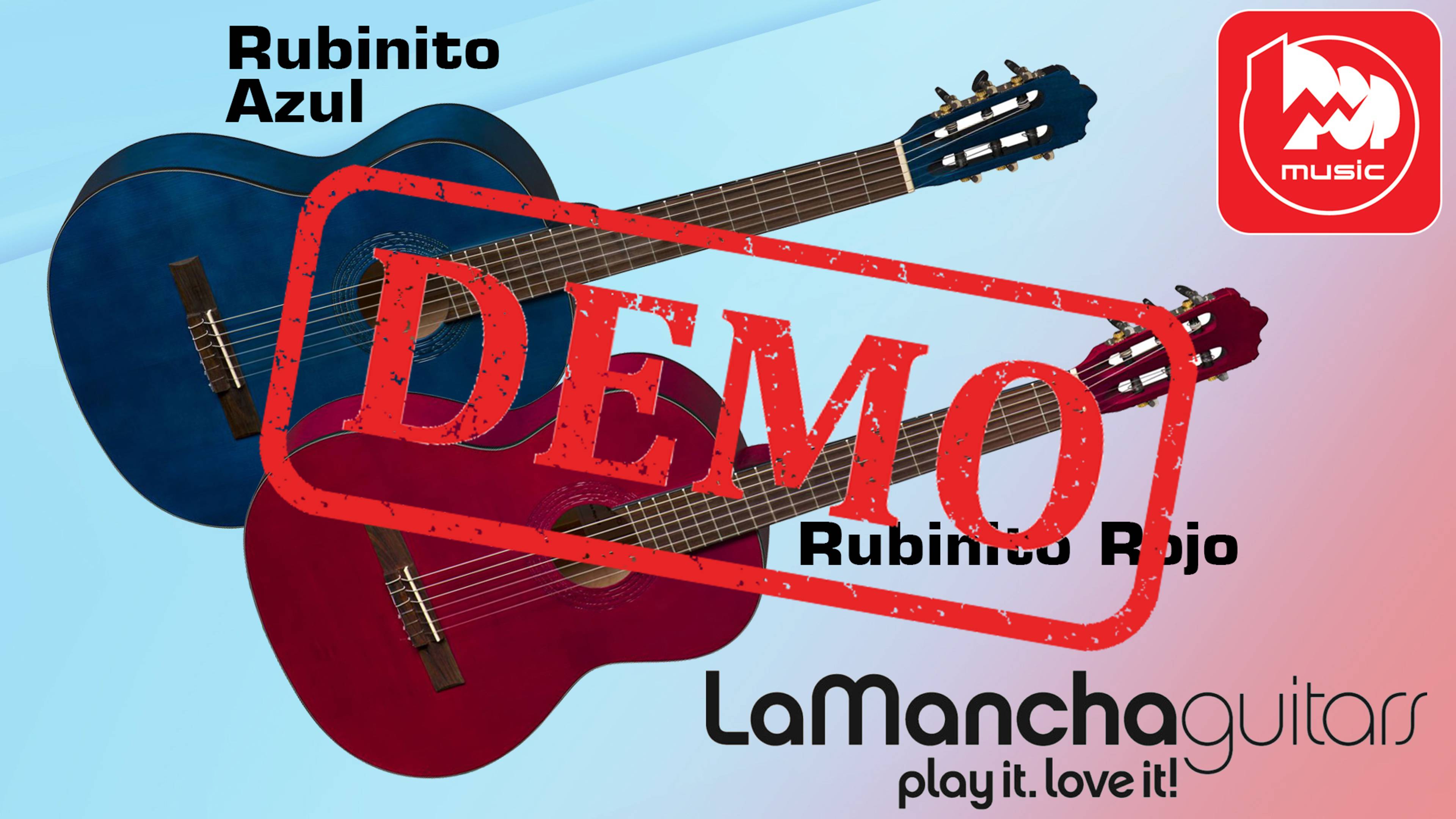 Классическая гитары LA MANCHA Rubinito Azul и LA MANCHA Rubinito Rojo - демонстрация звучания смотреть онлайн