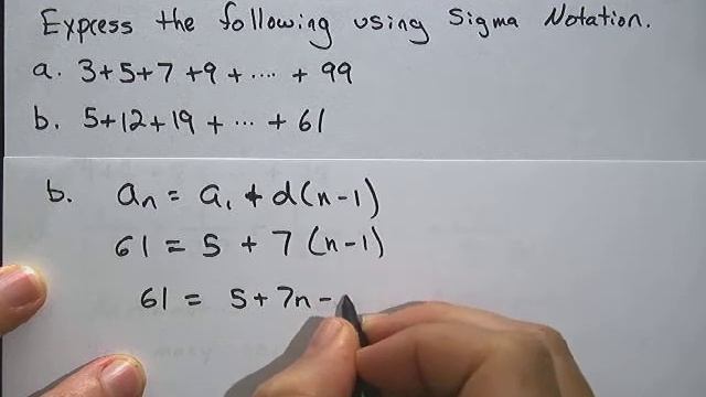 Calculus: Express Sums in Sigma Notation смотреть онлайн