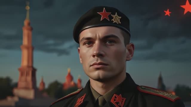 Нейроклип "Я – советский солдат" — (soviet Post-punk) (Cover Ai) (Suno Ai) смотреть онлайн