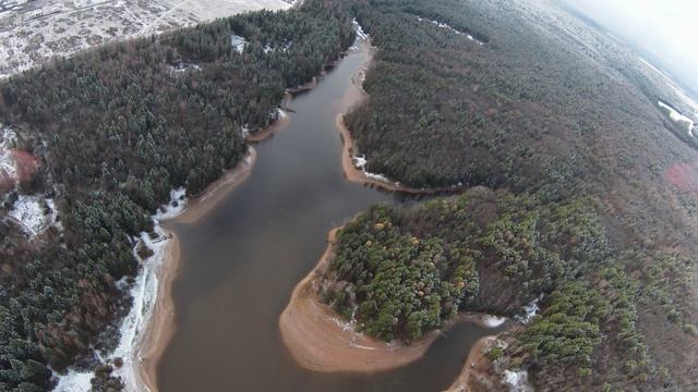 Первый снег. Вид сверху