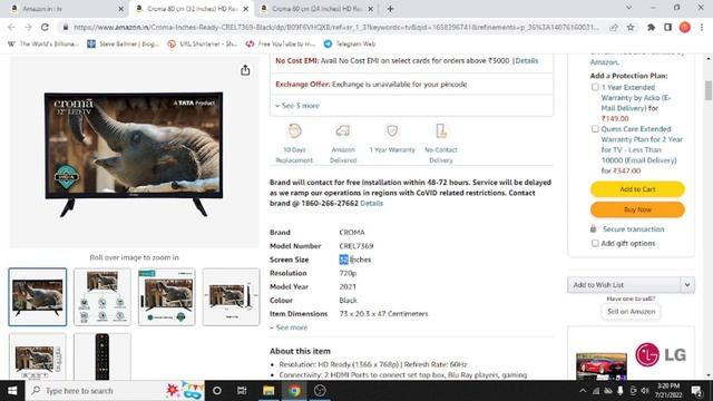 Croma 32 Inches LED TV Review | Croma 32 inch TV Review | Low Price TV Under Rs.10,000 смотреть онлайн