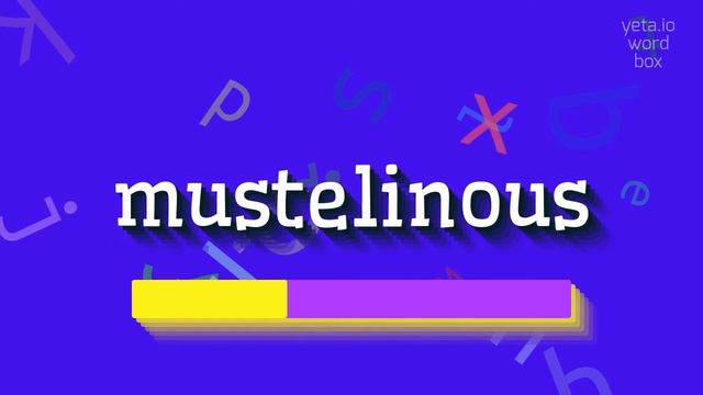 MUSTELINOUS - HOW TO PRONOUNCE IT? #mustelinous смотреть онлайн