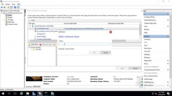 49 Управление кластером Hyper V