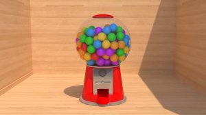 Мультик для детей - игровой автомат с шариками, учим цвета на английском языке