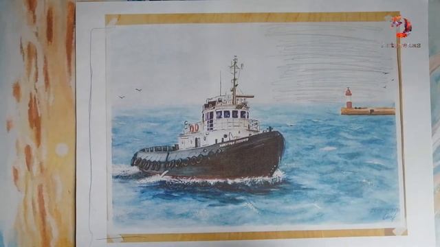 Разбор ваших работ от Юлии Сафиной! Ошибки в Морском пейзаже. Горизонт в композиции смотреть онлайн