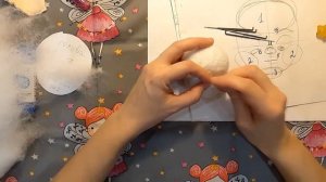 как сделать лицо кукле | как свалять объемное лицо кукле