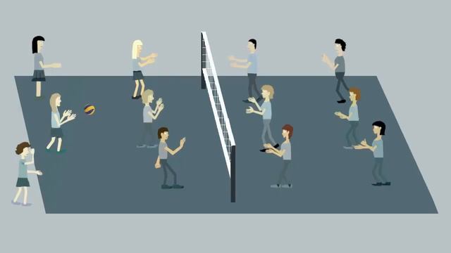 Анимационный мультфильм Правила игры в волейбол смотреть онлайн