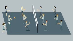 Анимационный мультфильм Правила игры в волейбол