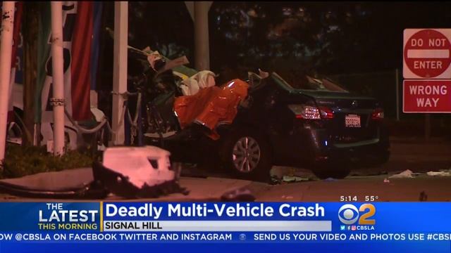 1 Dead In 3-Car Crash In Signal Hill смотреть онлайн