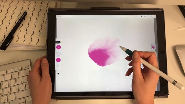 Акварель на iPad в Adobe Sketch смотреть онлайн