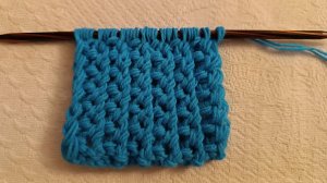 Отличный двусторонний плетеный узор  для шарфа или снуда