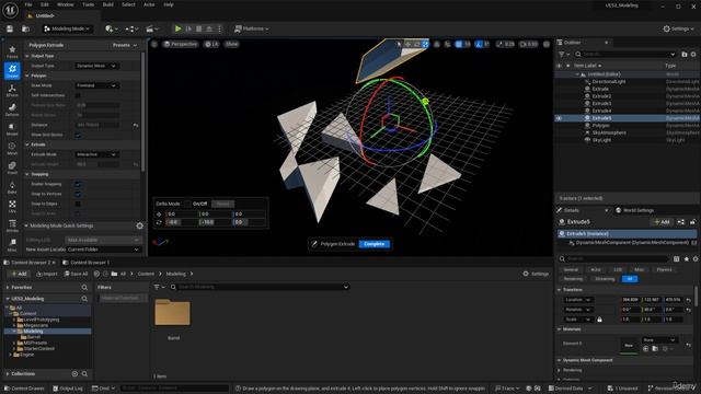 1-9. Extrude polygon