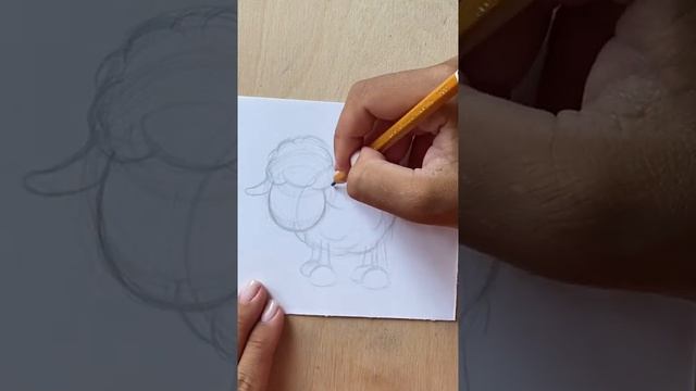 Рисуем овечку в графике за 1 минуту! Быстрая зарисовка с Марией. смотреть онлайн