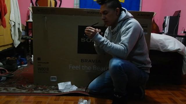 unboxing de tv sony 55W807B смотреть онлайн