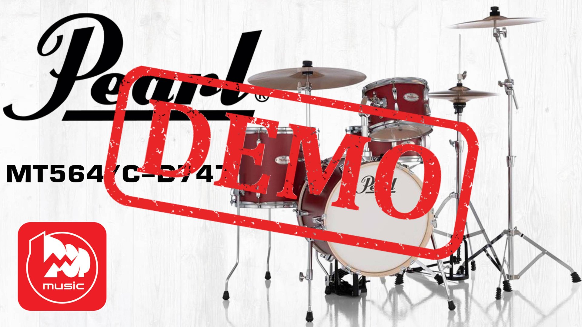 Барабанная установка PEARL MT564/C-D747 - демонстрация звучания смотреть онлайн