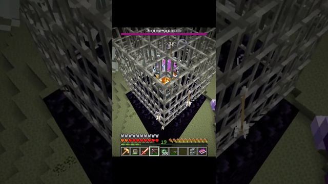 Нелепо сдох в энде от кристала края #майнкрафт