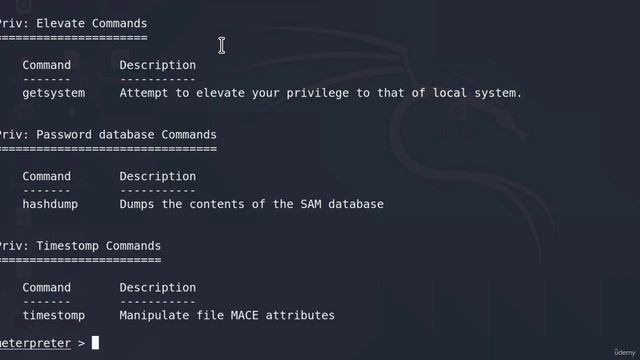 37 Meterpreter Basic Commands Part 2 смотреть онлайн