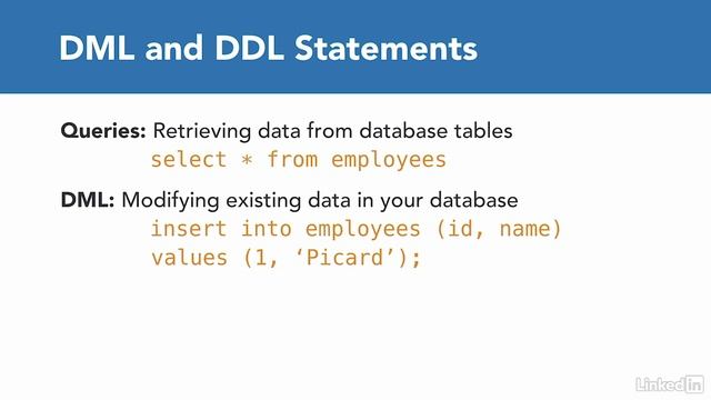7.1_Introduction to DML and DDL commands - 7. Manipulating Data смотреть онлайн