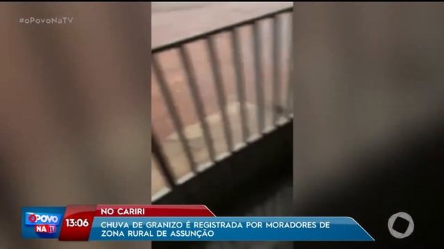 Chuva de granizo é registrada por moradores de zona rural de Assunção - O Povo na TV смотреть онлайн
