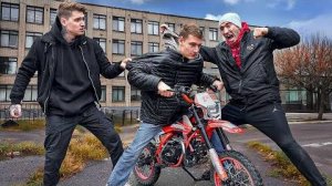 НАГЛЫЕ ШКОЛЬНИКИ УГНАЛИ ПИТБАЙК МОЕГО СЫНА(ЧАСТЬ 23)