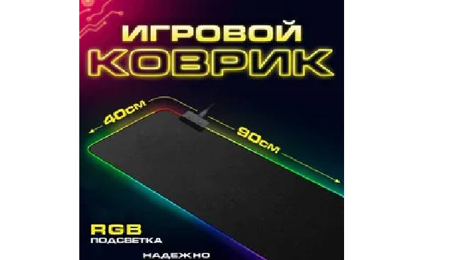 Обзор на Большой коврик для мыши (Wix)