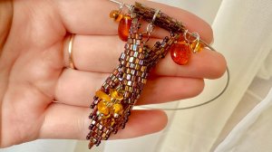 Плетём кулон спираль из бисера мастер класс со схемами МК видео уроки DIY handmade
