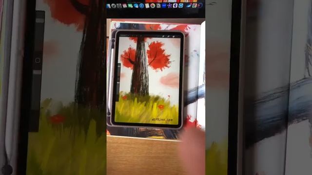 Как нарисовать ежика, дерево, пушистую собаку в Procreate. Разбираем иллюстрации из книги. смотреть онлайн